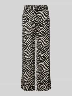 Christian Berg Woman Wide leg stoffen broek met riem