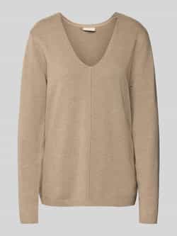 FREE QUENT Gebreide pullover met deelnaad model 'Claura'