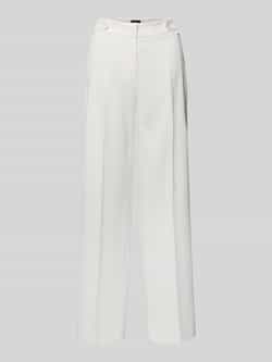MORE & MORE Straight leg stoffen broek met structuurmotief