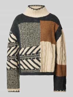Jake*s Casual Gebreide pullover met opstaande kraag