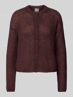 MM Regular fit gebreid jack met wol model 'MALOU'