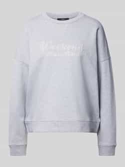 Weekend Max Mara Sweatshirt met labelstitching model 'DANUBIO'