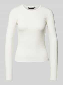 Vero Moda Slim fit shirt met lange mouwen met katoen model 'CHLOE'