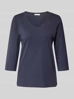 S.Oliver RED LABEL Regular fit shirt met 3 4-mouwen van katoen-jerseymix met V-hals