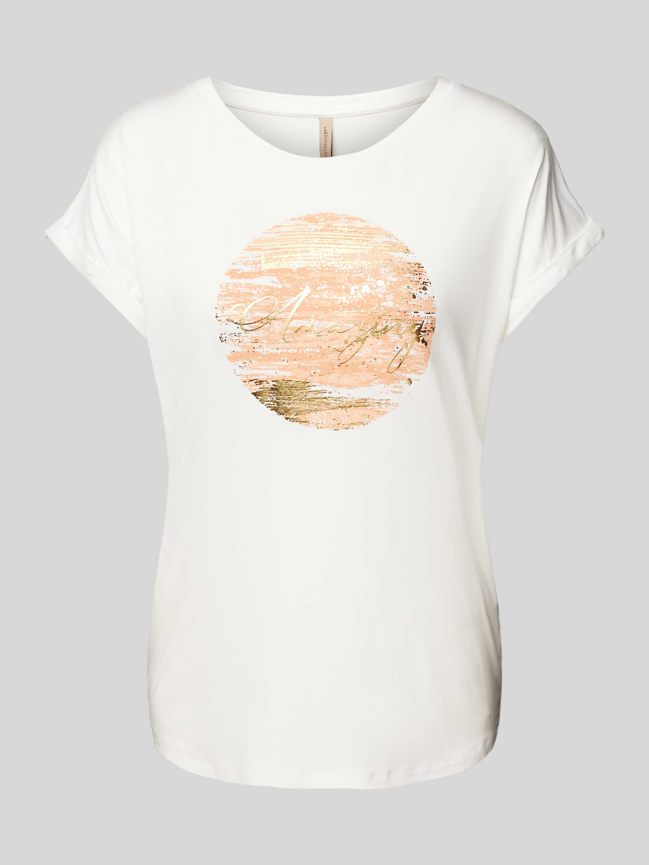 Soyaconcept T-shirt met motief- en statementprint model 'Marica'