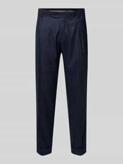 Carl gross Slim fit pantalon van pure scheerwol model 'Tillo'