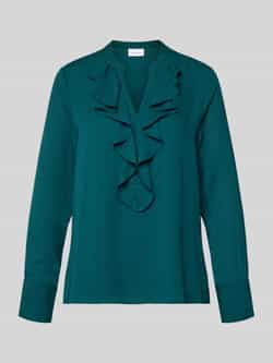 Comma Regular fit blouse met volants model 'PROTECT'