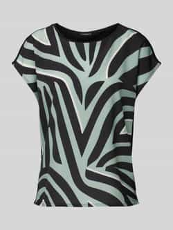 Opus Korte Mouw Top met Sevela Print Multicolor Dames