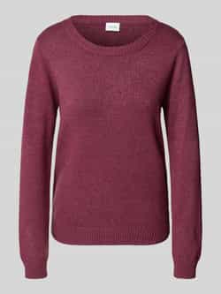 Vila Trui met ronde hals VIRIL O-NECK L S KNIT TOP NOOS