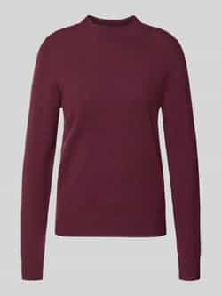 Comma Gebreide pullover van een mix van wol en kasjmier met ronde hals
