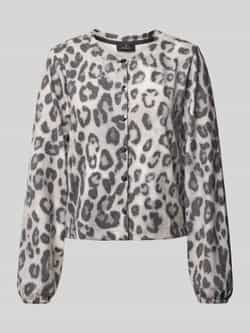 Monari Cardigan met ronde hals en knoopsluiting