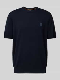 Boss Orange T-shirt met labelbadge model 'Kanache'