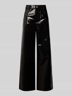 Stella Nova Wide leg broek in leerlook