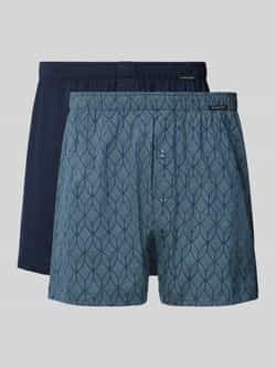 Schiesser Boxershort met labelbadge in een set van 2 stuks