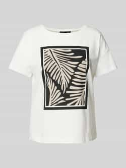 Comma T-shirt met motiefprint