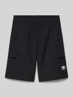 Adidas Originals Korte regular fit broek met labelstitching