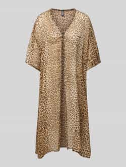 Pieces Oversized strandkaftan in semi-transparante look model 'ATRUD'