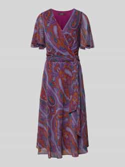 Lauren Ralph Lauren Midi-jurk met strikceintuur