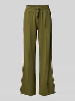 Joop! Flared fit sweatpants met galonstrepen model 'Talina'