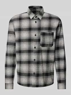 Tom Tailor Denim Regular fit overshirt van puur katoen met ruitmotief