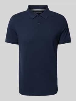 Tom Tailor Poloshirt in effen design met labelstitching