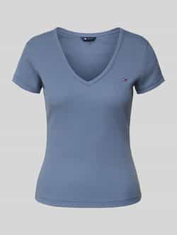 TOMMY JEANS T-shirt TJW SLIM ESSENTIAL RIB V SS