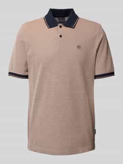 Bugatti Poloshirt met labelstitching
