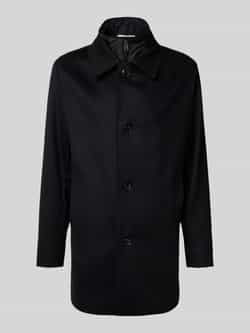 Boss Regular fit lange wollen jas met kasjmier model 'CLARK'