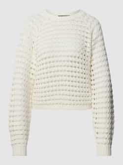 QS Gebreide pullover met ajourpatroon model 'Crochet2'