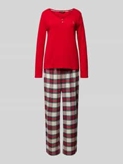 Lauren Ralph Lauren Pyjama met labelstitching model 'Henley'