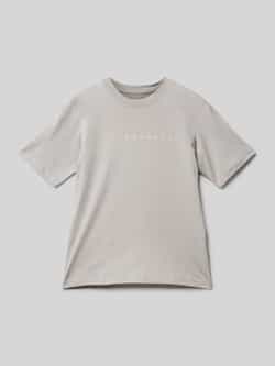 JACK & JONES JUNIOR T-shirt JJESTAR met tekst grijs