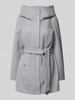 Vero Moda Regular fit lange kas in viltlook met bandkraag model 'POPLIVA'