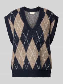 FREE QUENT Spencer met V-hals model 'Grsargyle'