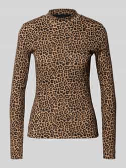 Marc Cain Shirt met lange mouwen en opstaande kraag