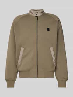 HUGO Sweatjack met opstaande kraag model 'Silver Stack'