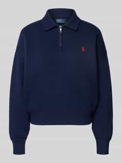 Polo Ralph Lauren Sweatshirt met polokraag en labelstitching