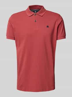 Lerros Shirt met korte mouwen met logoborduursel op borsthoogte