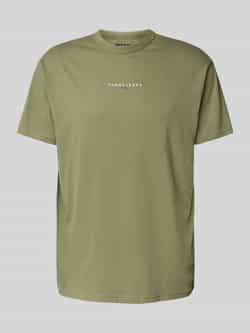 TOMMY JEANS Heren Polo's & T-shirts Tjm Rlx Linear Logo Tee Groen
