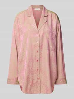 Christian Berg Woman Relaxed fit pyjamabovendeel met reverskraag