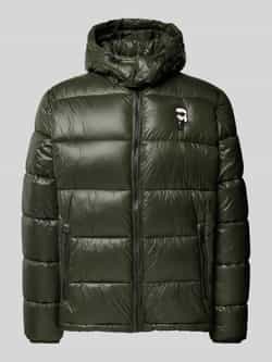 Karl Lagerfeld Gewatteerd jack met labeldetail