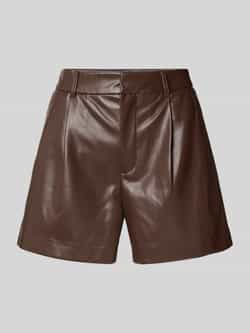 Only Regular fit korte broek in leerlook model 'SMOOTH'