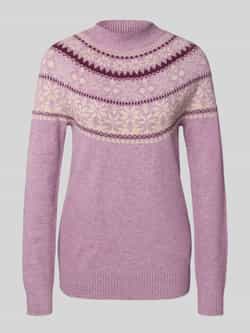 Christian Berg Woman Gebreide pullover met opstaande kraag