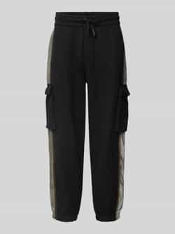 EA7 Emporio Armani Tapered fit sweatpants met cargozakken model 'ATHLETIC MIX'