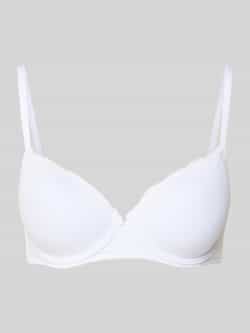 Schiesser Beugelbeha van katoenmix met kant