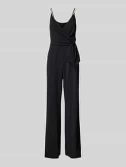 Adrianna Papell Jumpsuit met kralen en knoopdetail