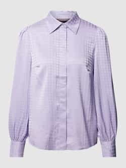 Christian Berg Woman Selection Blouse met pied-de-poule-motief en blinde knoopsluiting