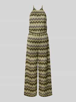 Comma Jumpsuit met structuurmotief