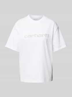 Carhartt Work In Progress T-shirt met strass-steentjes model 'Rivet'