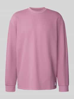 Hugo Blue Regular fit sweatshirt van katoenmix model 'NUWOLO'