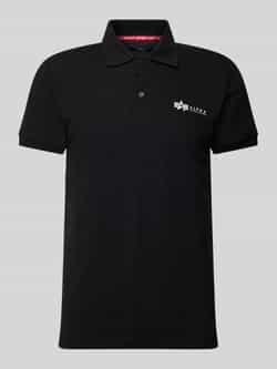 Alpha industries Regular fit poloshirt met labelprint